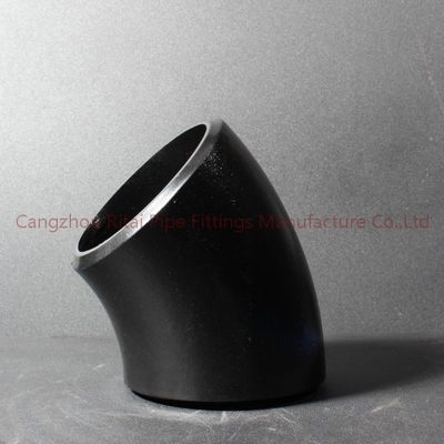ANSI ASME B16.9 বাট ওয়েল্ড স্টিল পাইপ ফিটিং এসআর 45 90 ডিগ্রি এলআর কনুই