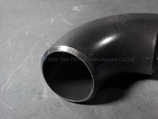 ASTM A234 WPB কার্বন ইস্পাত ঢালাই পাইপ ফিটিং Sch 40 Sch 80 90 ডিগ্রি কালো