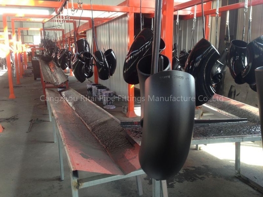 ASTM A234 WPB কার্বন ইস্পাত ঢালাই পাইপ ফিটিং Sch 40 Sch 80 90 ডিগ্রি কালো