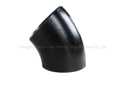 ASTM A234 WPB কার্বন ইস্পাত ঢালাই পাইপ ফিটিং Sch 40 Sch 80 90 ডিগ্রি কালো
