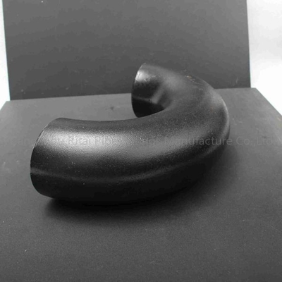 ASME B16.9 সময়সূচী 40 কালো পাইপ ফিটিং A234 দীর্ঘ ব্যাসার্ধ 180 ডিগ্রি কনুই