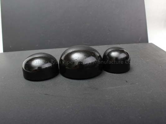 Sch 160 ইস্পাত গোলাকার পাইপ শেষ ক্যাপ ঝালাই P235GH DN15 DN200 A234 WPB