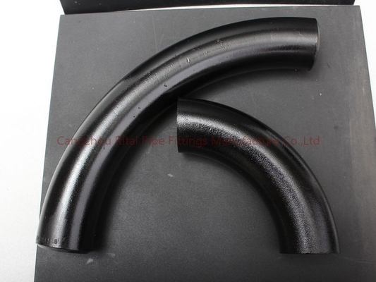 ASME 3D 10D 5D পাইপ বেন্ডস 45 90 180 ডিগ্রী বাট ওয়েল্ডিং কার্বন স্টিল