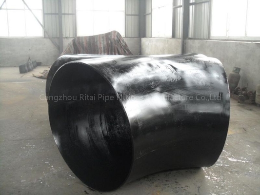 MSS SP44 কালো ইস্পাত ঢালাই কনুই JIS B2220 XXS বড় ব্যাসের পাইপ ফিটিং 48'' STD
