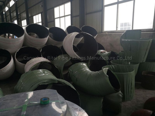 ASTM B16.9 বড় পাইপ কনুই কার্বন ইস্পাত রাউন্ড বেভেলড শেষ 90 ডিগ্রী কনুই ফিটিং