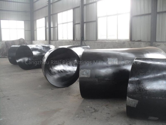ASTM 180 ডিগ্রি ইস্পাত বাট ওয়েল্ডিং কনুই সংক্ষিপ্ত ব্যাসার্ধ Sch 100 কার্বন ইস্পাত 100% RT