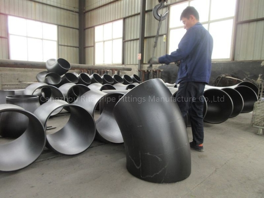 ASTM 1200 NB বড় পাইপ কনুই ছোট ব্যাসার্ধ 45 ডিগ্রী BW বড় ব্যাস কার্বন ইস্পাত