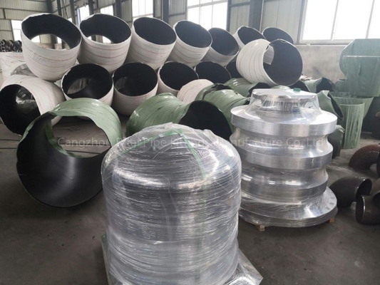 ASTM 180 ডিগ্রি ইস্পাত বাট ওয়েল্ডিং কনুই সংক্ষিপ্ত ব্যাসার্ধ Sch 100 কার্বন ইস্পাত 100% RT