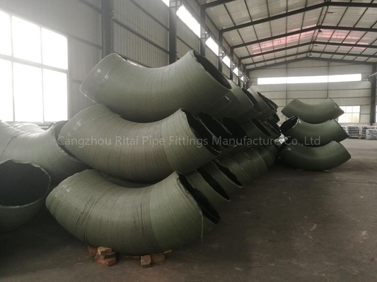 ASTM 180 ডিগ্রি ইস্পাত বাট ওয়েল্ডিং কনুই সংক্ষিপ্ত ব্যাসার্ধ Sch 100 কার্বন ইস্পাত 100% RT